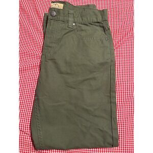 Blue Mountain Men Canvas Relaxed Fit 5 Pocket Pants Khaki Size 32x30
